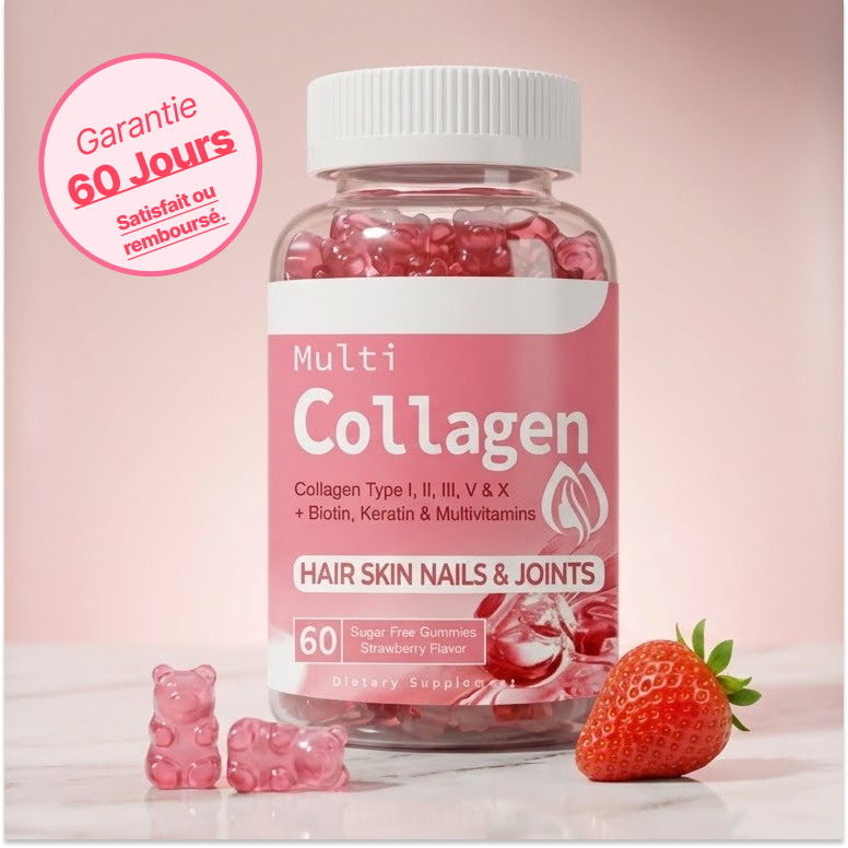 LumaGum™ Gummies Collagène Premium à la fraise