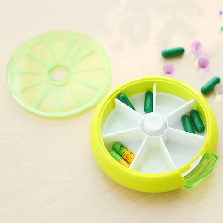 Ne Ratez Plus Jamais Vos Médicaments - Pilulier 7 Jours Design Rond