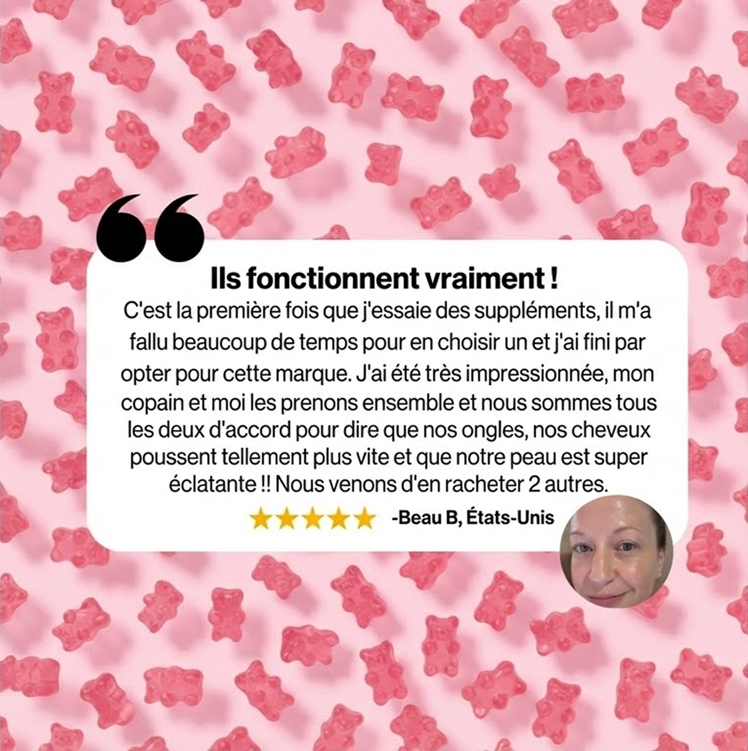 LumaGum™ Gummies Collagène Premium à la fraise