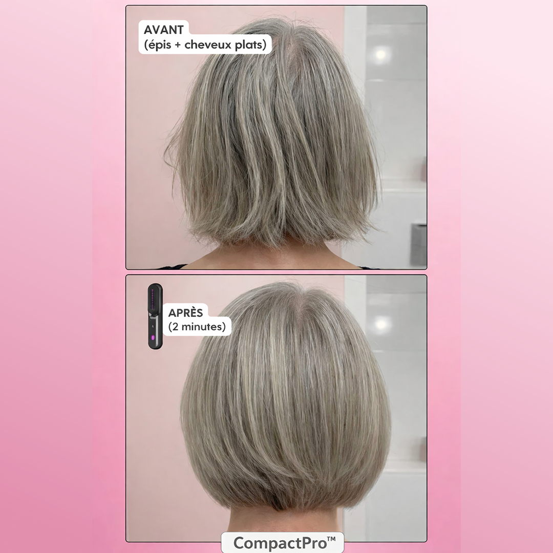 [NOUVEAU] La Brosse CompactPro™ Sans Fil pour Cheveux Courts